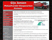 Tablet Screenshot of gijsjansenmetaalhandel.nl